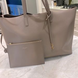 YSL Shopping Leather Tote